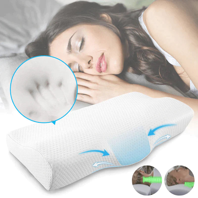 Contoured Orthopedic Pillow - Easy Sleep